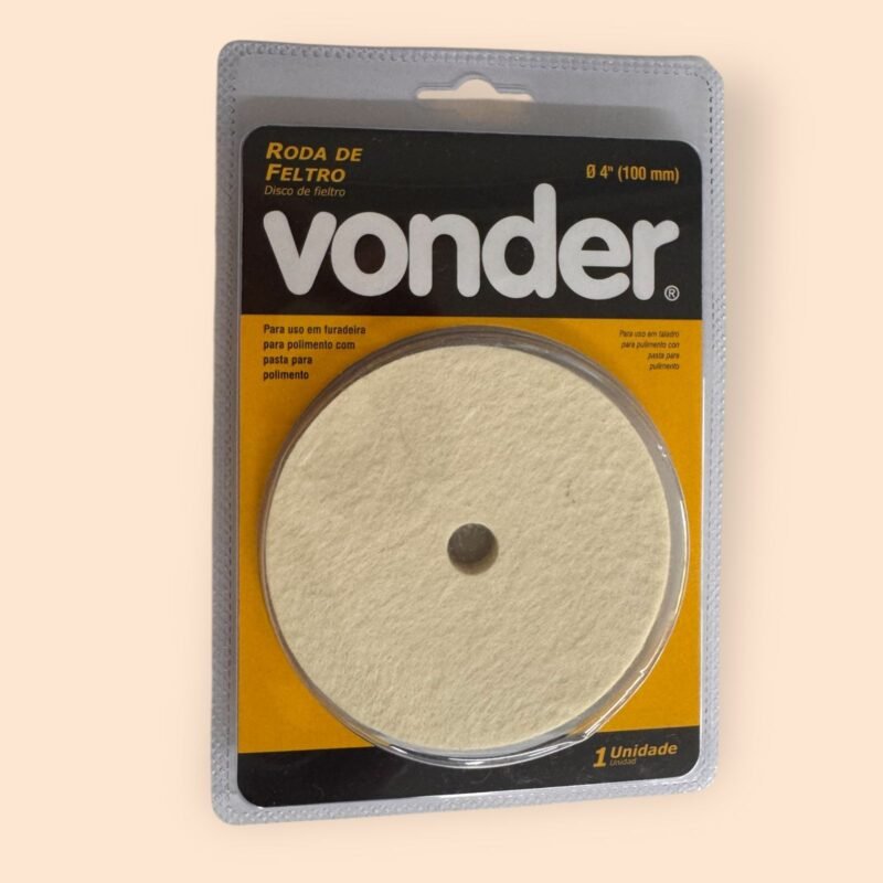 RODA DE FELTRO PARA POLIMENTO VONDER